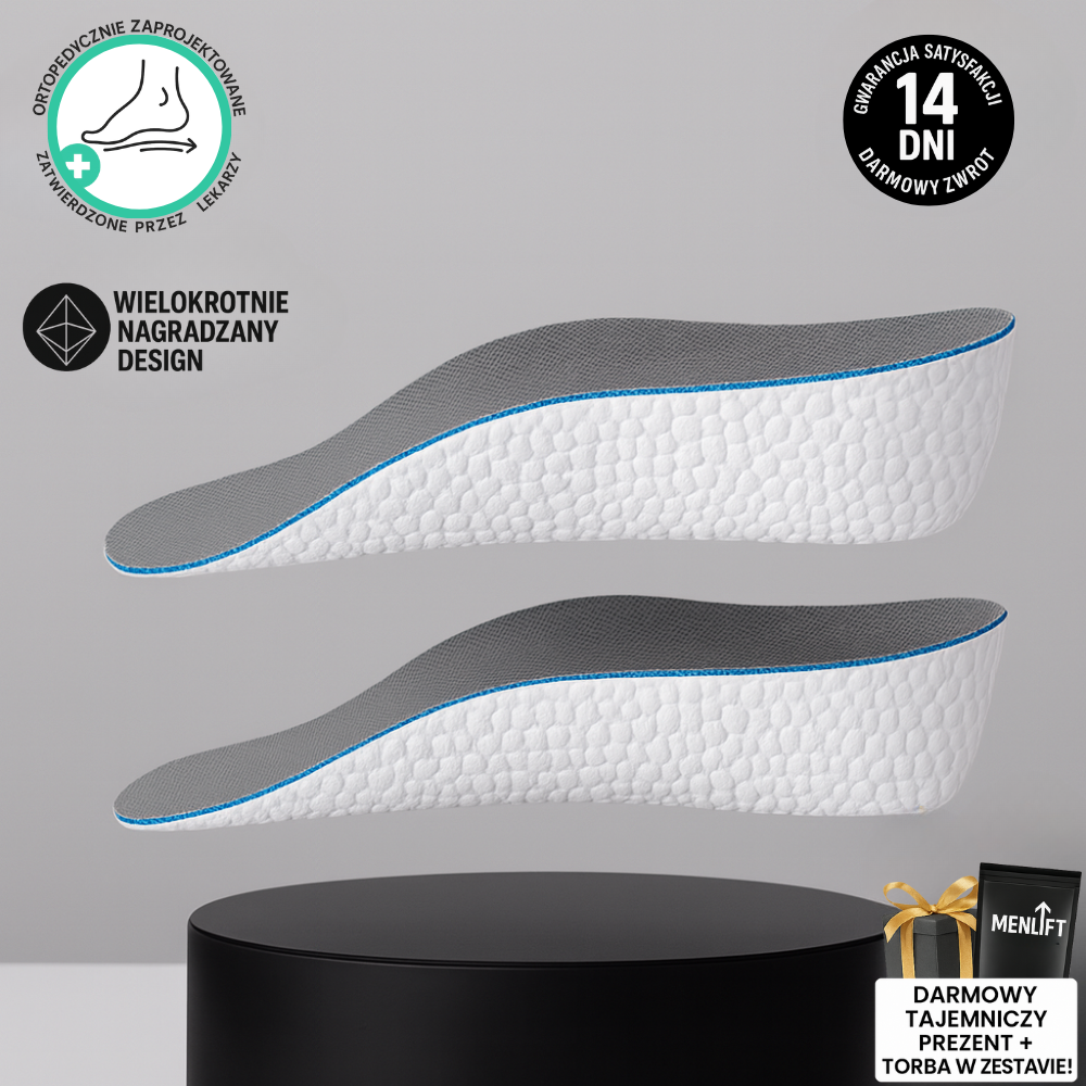 MENLIFT Ortopedyczne Wkładki Podwyższające
