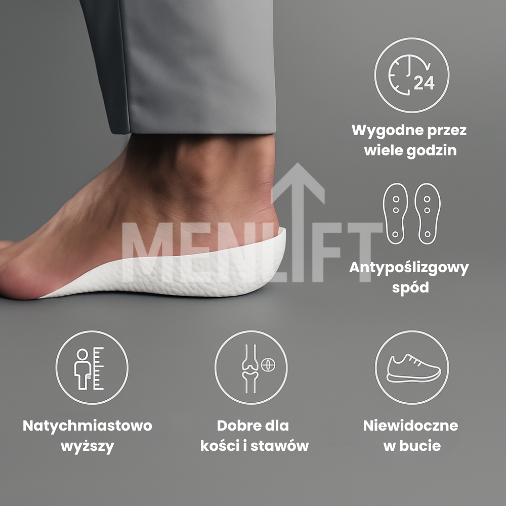 MENLIFT Ortopedyczne Wkładki Podwyższające